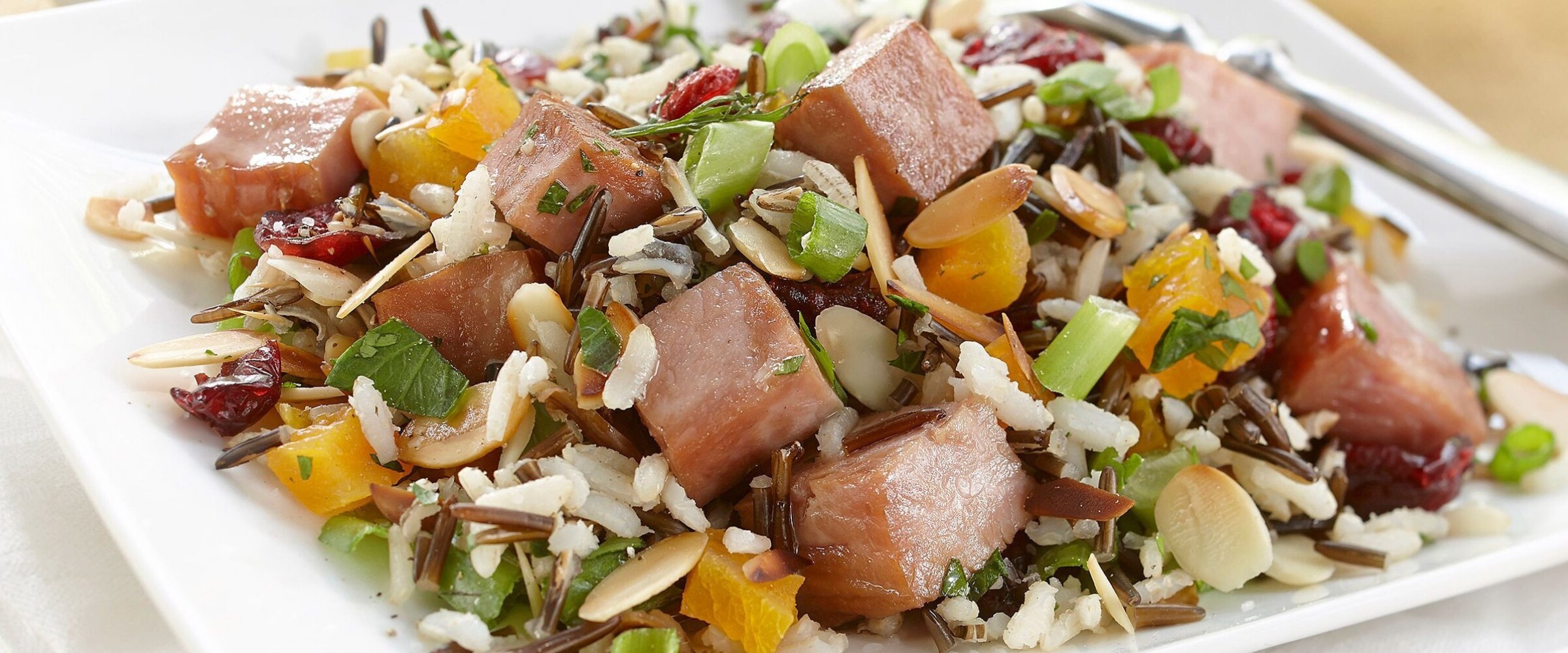 Ham and rice medley salad