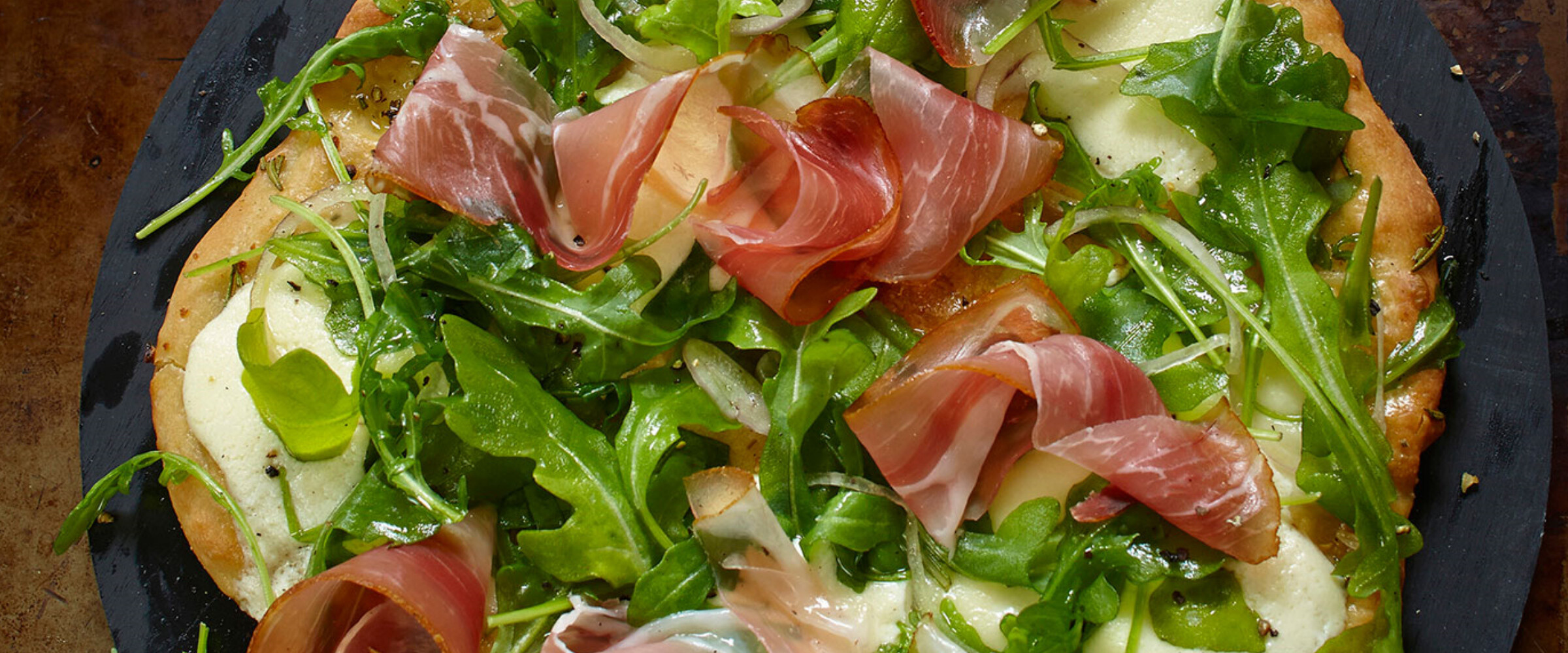 Close up image of a recipe with Black Kassel charcuterie.