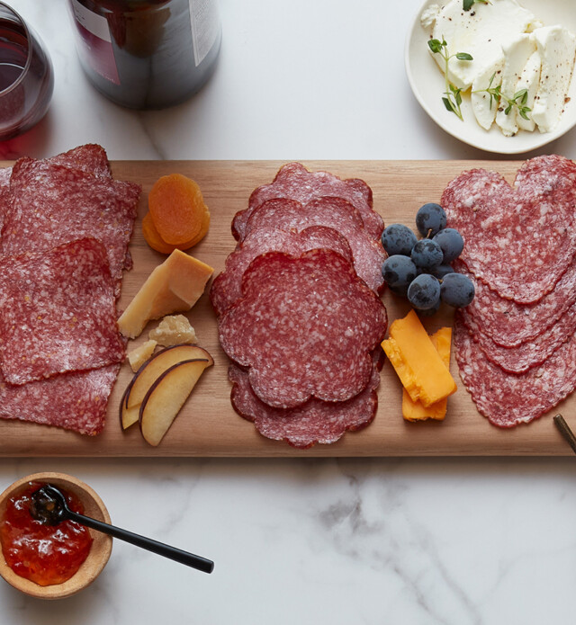 Black Kassel charcuterie boards.